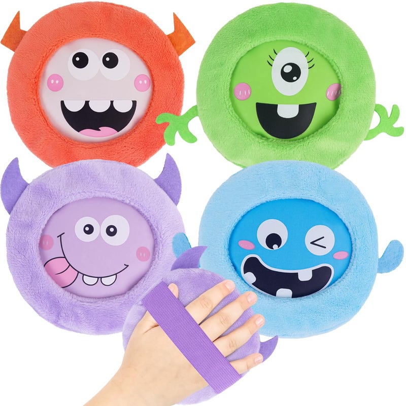 Hilph Kids Ice Packs for Boo Boos Reusable Toddler Cold Packs with Soft Sleeves for Kids Injuries Cute Baby Ice Packs Hot Cold Therapy for Childrens Pain Relief Bump Bruise First Aid 4 Pack